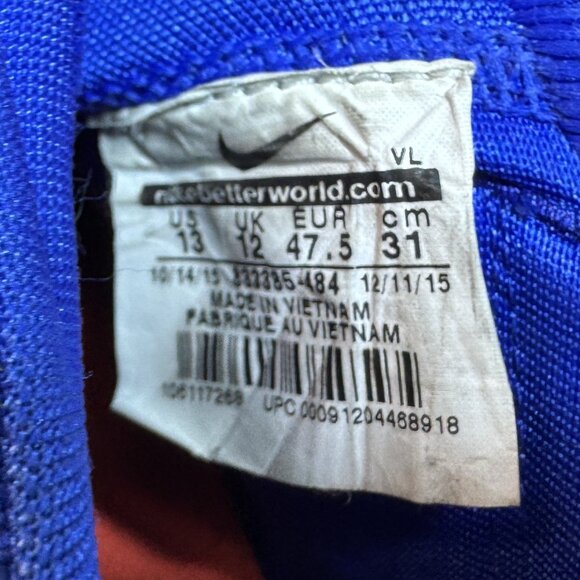 Nike Shoes Men 13 Vapor Untouchable Pro 'Blue'‎ Football Cleats 833385-484 Rare - Picture 7 of 7